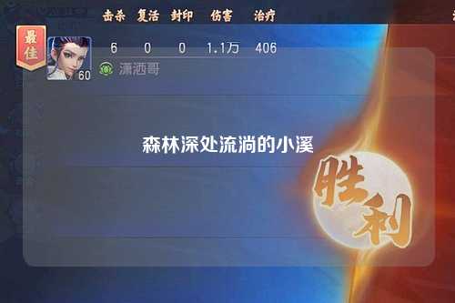森林深处流淌的小溪